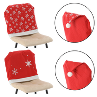 VÁNOČNÍ POTAH NA ŽIDLE - SNEHOVÉ PLODY MIX VZORŮ bal=4ks *7465