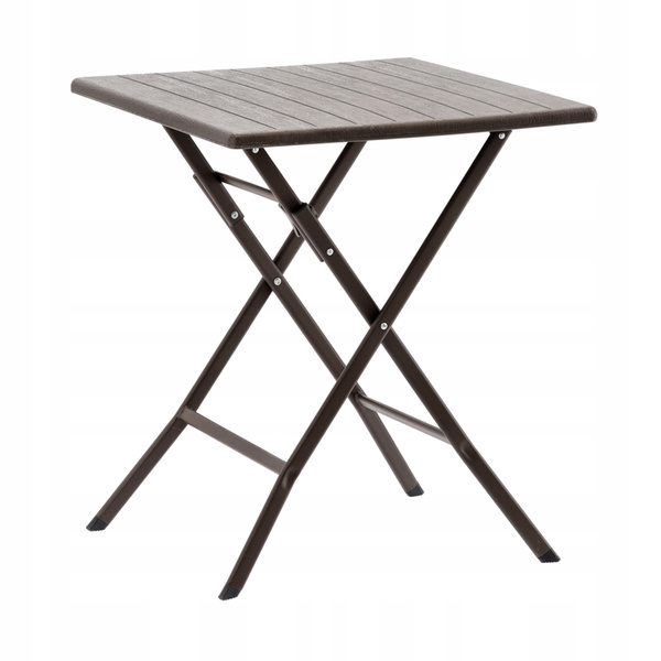 MASĂ TURISTICĂ FOLDABILĂ 61.5 x 61.5 x 73 CM MARRON *1008