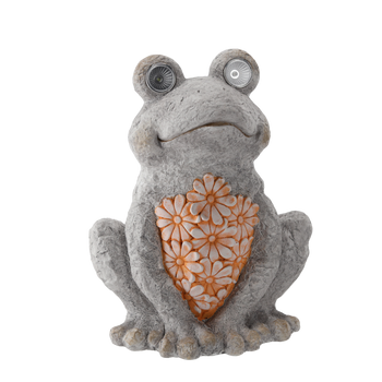 GARDEN FIGURINE – FROG WITH GLOWING EYES 27,3 X 20,8 X 34,5 CM LED