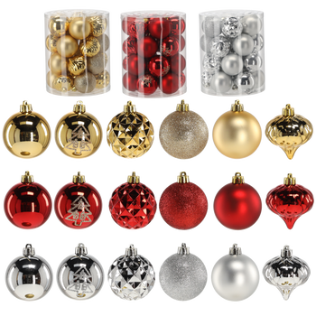 KPL. 26 BOMBEK IN A 6 CM TUBE RED / GOLD / SILVER *3764