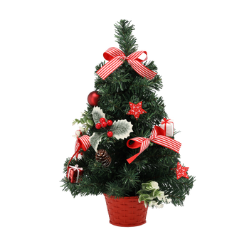 Vianočný stromček 50 CM červený s cesnakom *2439