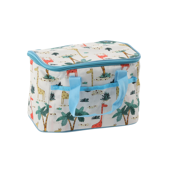 TERMOSKA TAŠKA 25 x 17 x 17 CM 6L KUFŘÍK MIX 2 VZORŮ S DVĚMA CHLAZENÍMI VLOŽKAMI *9264