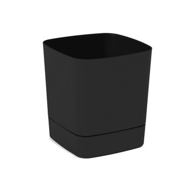 GHIVEC CU FARFEC DE CLIMA 250X250MM RECICLAT NEGRU*41428