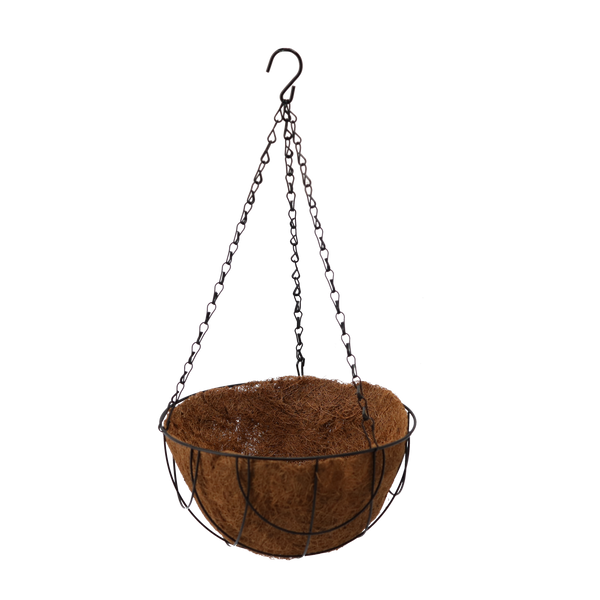 WISZĄCA DONICZKA Z WKŁADKĄ Z WŁÓKNA KOKOSOWEGO 25,5 x 13 CM 