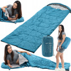 TOURIST SLEEPING BAG 220 x 75 CM DARK BLUE