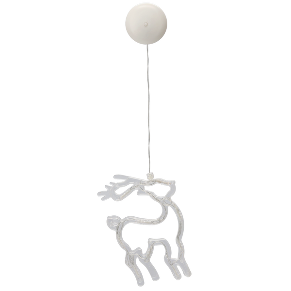 DECORAȚIUNE FESTIVĂ PENTRU FEREASTRĂ LED CU SUCTIE PE BATERII 10L MIX 6 MODELE *4017