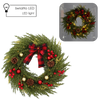 CHRISTMAS WREATH LED 40 CM 40 L GREEN WITH A BOW