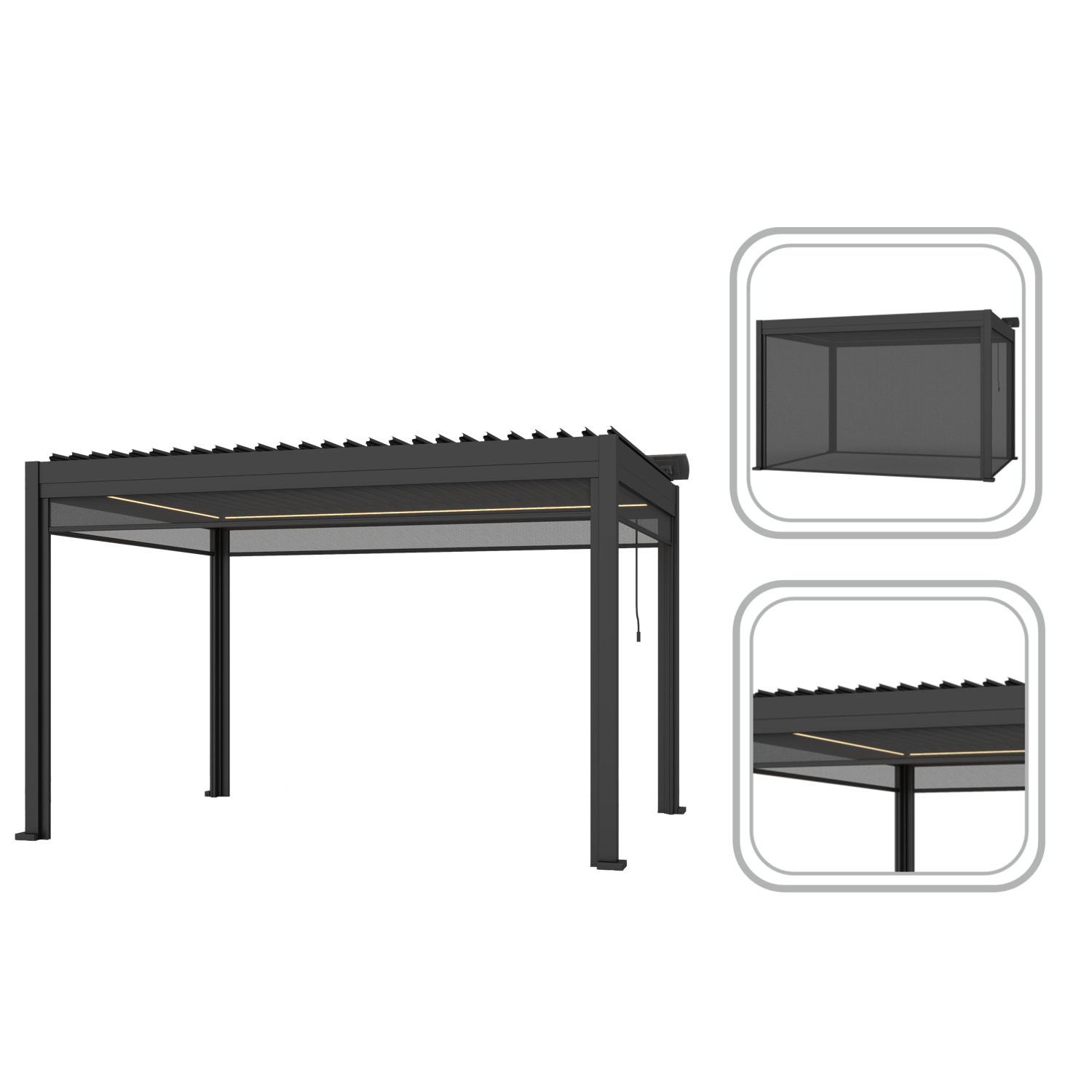 ROLETA ZIP DO PERGOLI ALUMINIOWEJ 3 M pol_pl_ROLETA-ZIP-DO-PERGOLI-ALUMINIOWEJ-3-M-8985_3