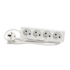 EXTENSION CORD POWER STRIP 4 SOCKETS 1.5M WHITE