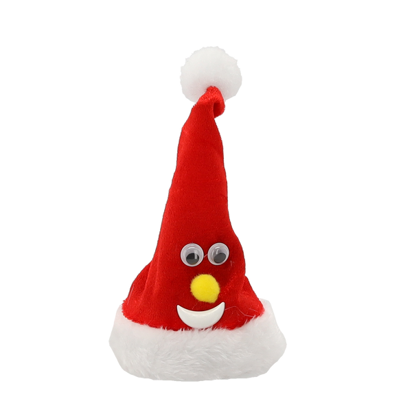 MOVING SANTA CAP 13 CM