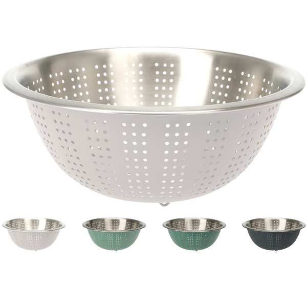 STAINLESS STEEL COLANDER 28CM 3 COLORS