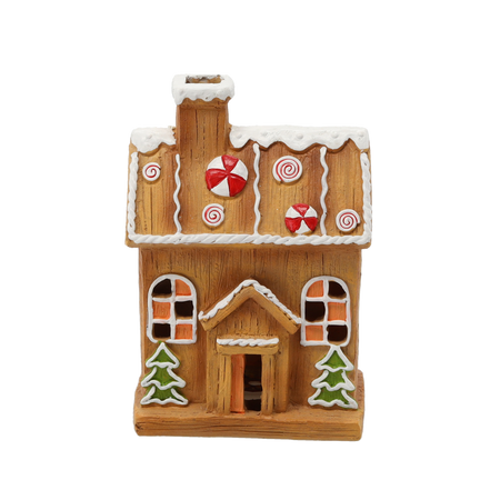 FIGURKA BOŽONAR. - DOMČEK Z PERNÍKA 6,5 X 11 X 23 CM LED balenie=4ks *1124