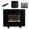 WALL-MOUNTED FIREPLACE WITH FLAME EFFECT - 61 X 13,5 X 48 CM - 1000/2000W