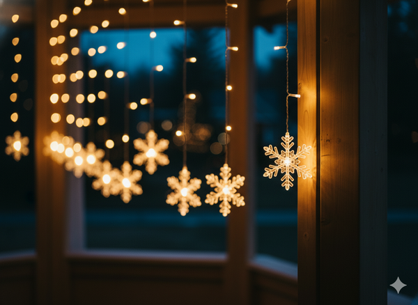 LED STAR LIGHTS 96L WARM WHITE