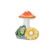 GARDEN FIGURINE – AMANITA WITH FLOWER 13,5 X 11 X 16,5 CM LED pack=4 pcs