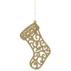SADA 12 VIANOČNÝCH OZDOB - BOTY 10 CM ČERVENÉ/ZLATE/JADROVÉ *3553