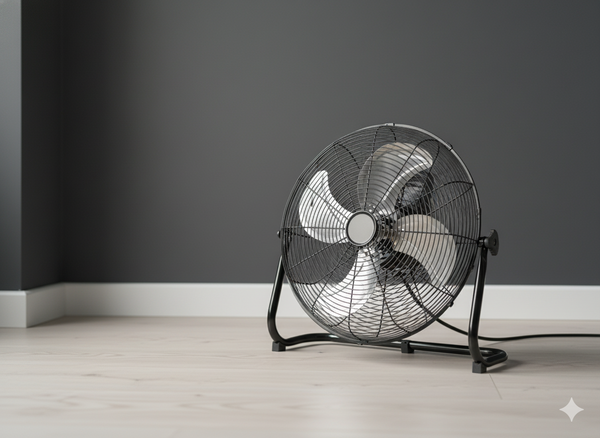 WENTYLATOR PODŁOGOWY CZARNY 70W 