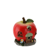 FIGURKA OGRODOWA - DOMEK JABŁKO 27 x 26,5 x 29,2 CM LED *7485