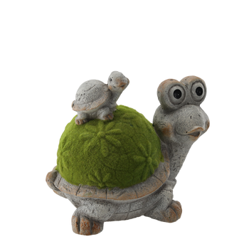 GARDEN FIGURINE - TURTLE WITH GLOWING EYES 32,5 x 23,5 x 27,5 CM LED