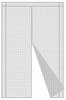 MAGNETICKÁ ZÁVESKA PROTI HMYZU NA DVERÁ 80/90/100 X 210/220 CM BIELA *7747