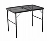TOURIST FOLDING TABLE BLACK 90 x 60 x 40/70 CM