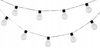 SOLAR GARDEN GARLAND LENGTH 2 + 1.8 M STRIPES 10 LED WARM WHITE