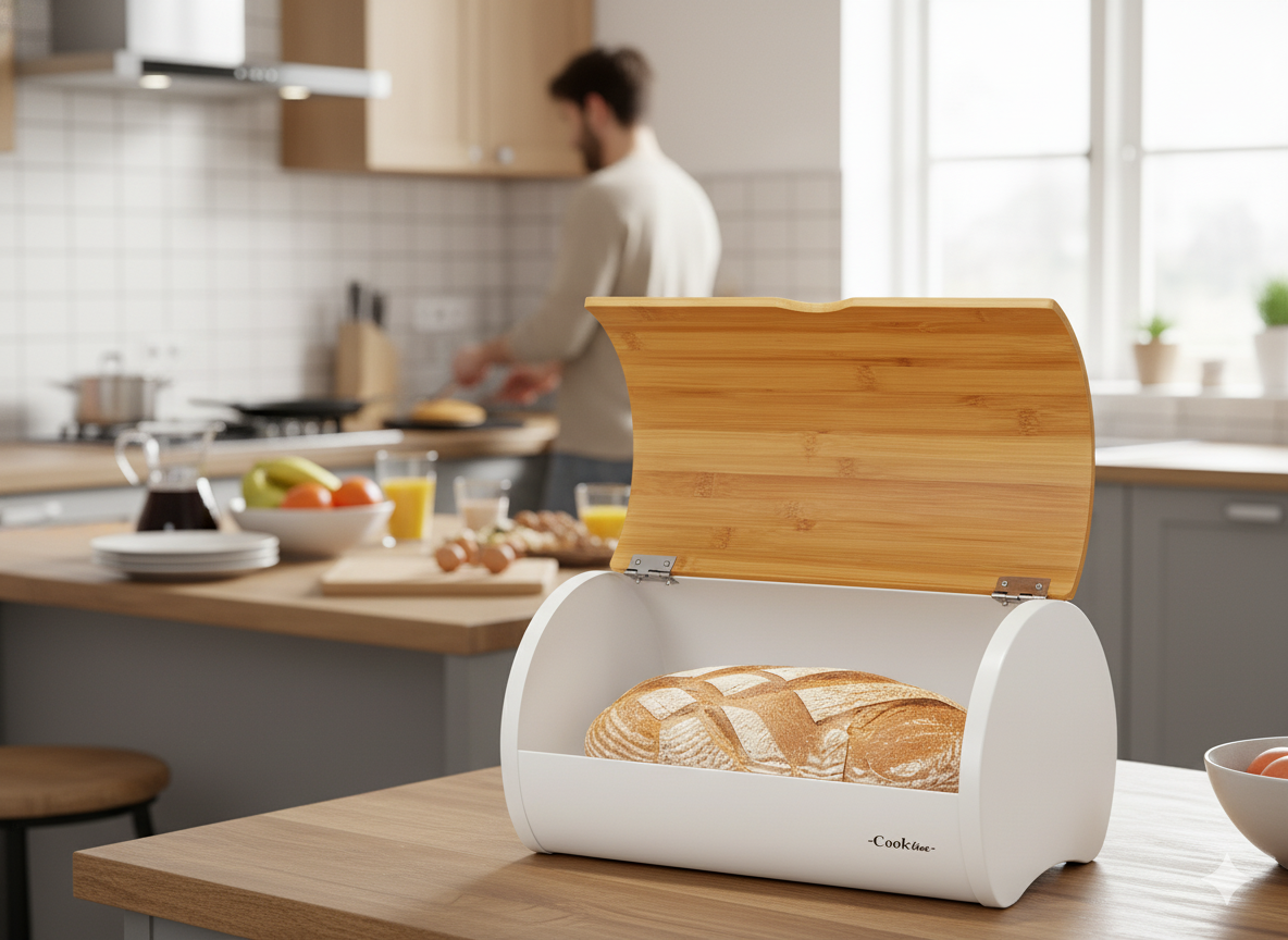 CHLEBAK SABROSO - EMALIOWANY Z POKRYWĄ BAMBUSOWĄ 38 x 25 x 18 CM BIAŁY pol_pl_CHLEBAK-SABROSO-EMALIOWANY-Z-POKRYWA-BAMBUSOWA-38-x-25-x-18-CM-BIALY-8909-4659_6