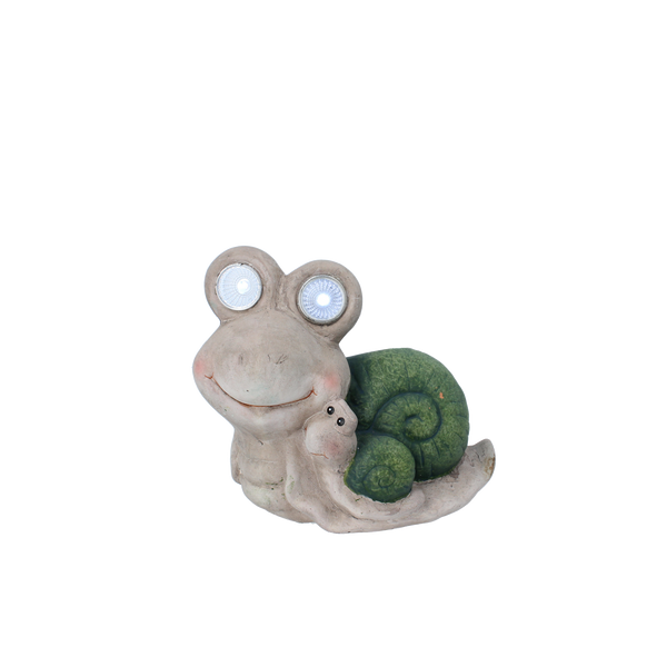 GARDEN FIGURINE – SNAIL WITH GLOWING EYES 17,5 X 10,5 X 14,5 CM LED pack=4 pcs