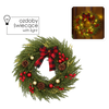CHRISTMAS WREATH LED 40 CM 40 L GREEN WITH A BOW