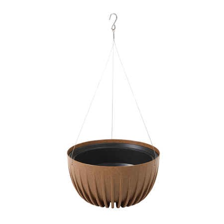 HANGING BOWL MIRA 240-NATURAL WOOD*89803