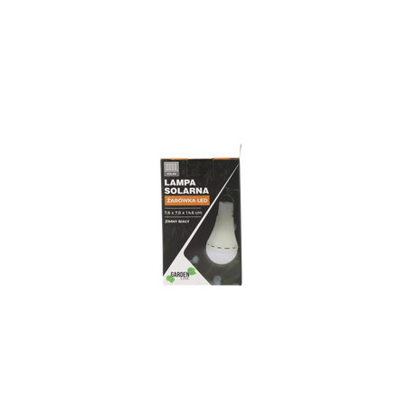 SOLAR BULB LIGHT LED 7,6 x 7,6 x 14,6 CM