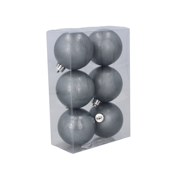 KPL. 6 BOMBE 6 CM OLIV/ CUPRU/ GRAFIT *7184