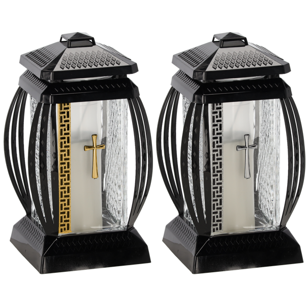 CANDLE 28CM/45H PRIMA VERA SEQUIN GOLD/SILVER PACK=4PCS*5504