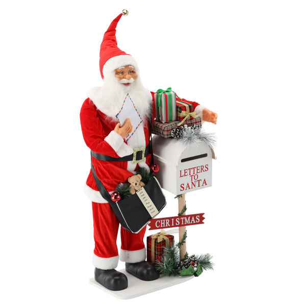 CHRISTMAS FIGURE SANTA CLAUS - LIGHTING - PLAYING MUSIC 100 CM