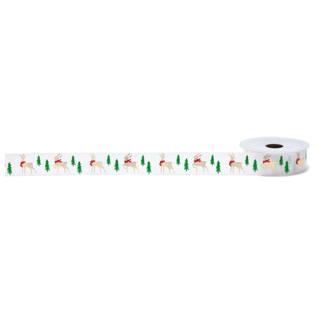 CHRISTMAS DECORATIVE RIBBON MIX DESIGNS 2.5 CM x 2.7M