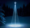 LED CONE CHRISTMAS TREE WITH STAR 1,8M 320L COLD WHITE IP44
