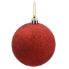 SET OF 36 CHRISTMAS BAUBLES RED, GOLD, SILVER 8 CM IN RED BAG