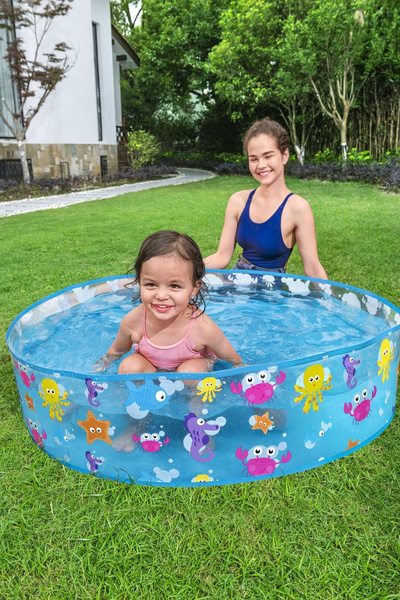 Bestway® 48" x H10"/1.22m x H25cm Fill 'N Fun Sparking Sea Pool