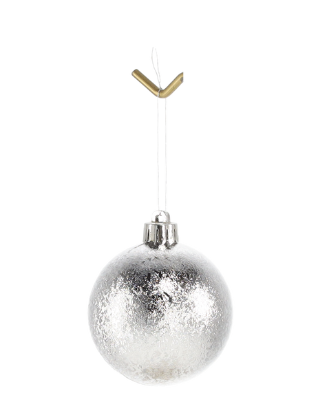 SET OF 24 BAUBLES 6 CM RED/GOLD/SILVER