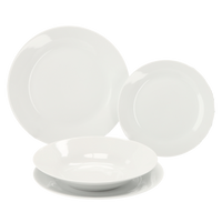 KPL. OBIADOWY 18 EL. OKRĄGŁY BIAŁY *9307