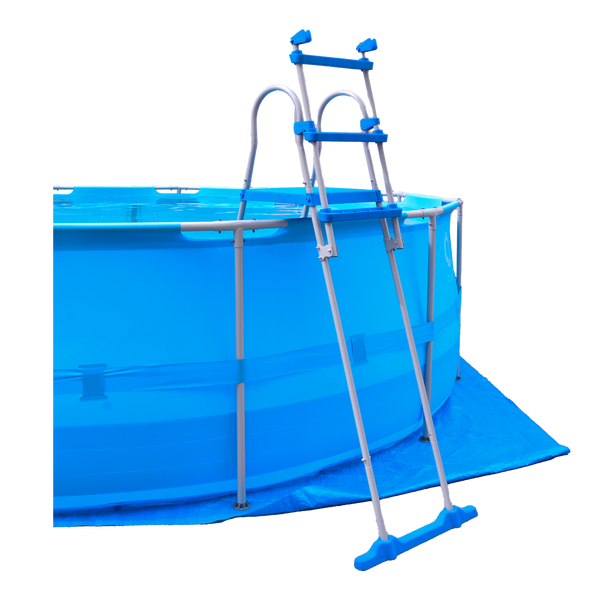 PISCINA CU CADRU 450 x 122 cm (PISCINA, POMPA DE FILTRARE, SCARĂ, CAPAC, PODEA) *0716