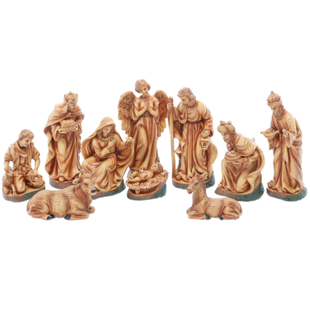 SADA FIGÚR BOŽÍCH NARODENÍ. 10 KS DO 24 CM polyresin*6224