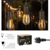 ZÁHRADNÁ GIRLANDA 230 V DĹŽKA 3 + 17 M FILAME 20 LED TEPLÁ BIELA S DRŽIAKMI *1250