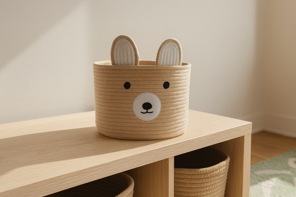 ORGANIZÁTOR ZVÍŘÁTKO 25 x 20 CM BEŽOVÝ VEL. S *5042