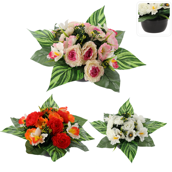 BOUQUET CH-20 ( WIDTH 40 CM, HEIGHT 30 CM) PEONY MIX COLOR