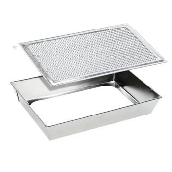 Plech o rozmeroch 36x24,5x6 cm s vyberateľným dnom *1265