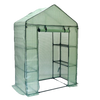 SZKLARNIA OGRODOWA Z PÓŁKAMI ZIELONA 140 x 73 x 200 CM *5477