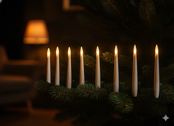 KPL. 10 ŚWIEC Z KLIPSEM I PILOTEM 1,5 X 16 CM *9483