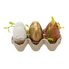 SET OF 6 EGGS ASSORTED 3 COLORS