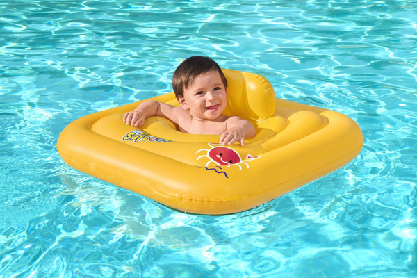 Swim Safe™ 30" x 30"/76cm x 76cm Wondersplash Square 3-Ring Baby Boat